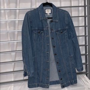 Long jean jacket